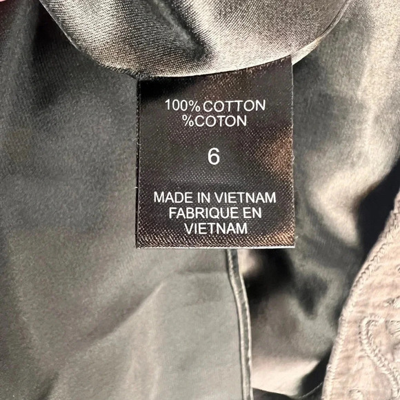 Tahari Brown Embroidered Skirt Size 6 - Picture 7 of 8